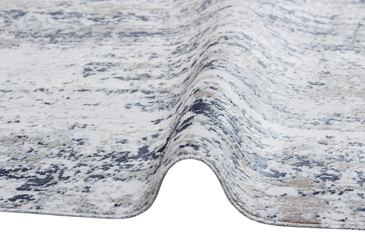 ST 10 SILVER MARINE XXW - SATEEN - Hav Toz Vermez Yıkanabilir Kaymaz İnce Dokuma Modern Halı